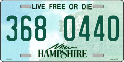 NH license plate 3680440