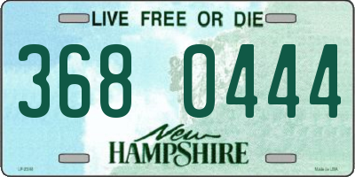 NH license plate 3680444