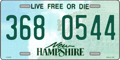 NH license plate 3680544