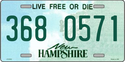 NH license plate 3680571