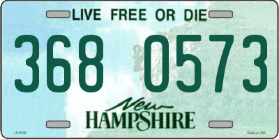 NH license plate 3680573