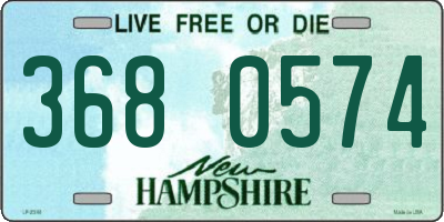 NH license plate 3680574