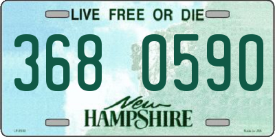 NH license plate 3680590
