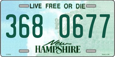 NH license plate 3680677