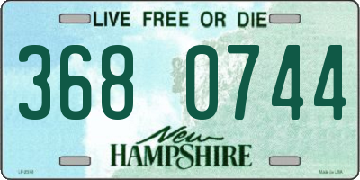 NH license plate 3680744