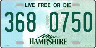NH license plate 3680750