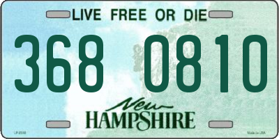 NH license plate 3680810