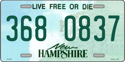 NH license plate 3680837