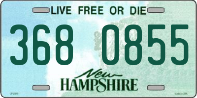 NH license plate 3680855