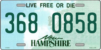 NH license plate 3680858