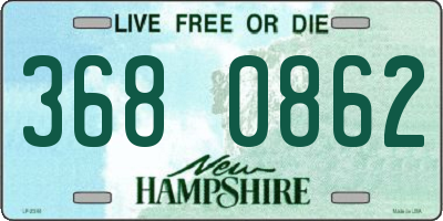 NH license plate 3680862