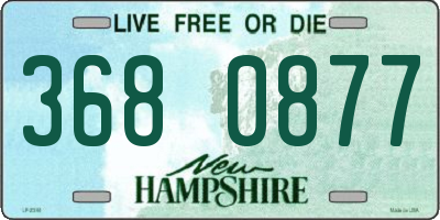 NH license plate 3680877