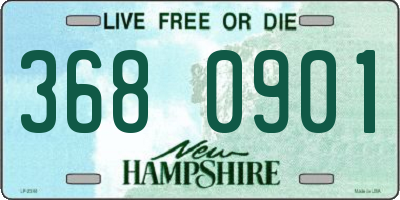 NH license plate 3680901
