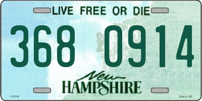 NH license plate 3680914