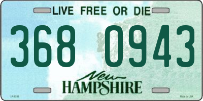 NH license plate 3680943