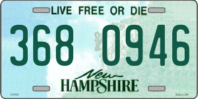 NH license plate 3680946