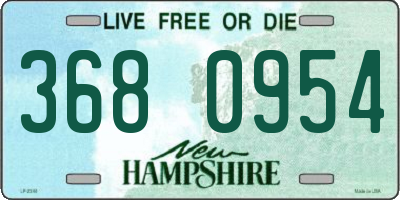 NH license plate 3680954