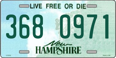 NH license plate 3680971