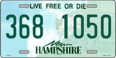 NH license plate 3681050