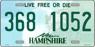 NH license plate 3681052