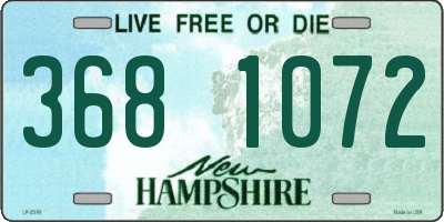 NH license plate 3681072