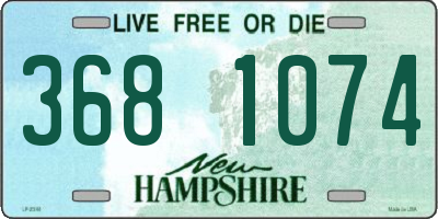 NH license plate 3681074