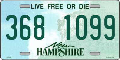 NH license plate 3681099