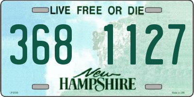 NH license plate 3681127