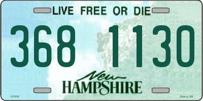 NH license plate 3681130