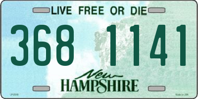 NH license plate 3681141