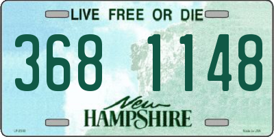NH license plate 3681148