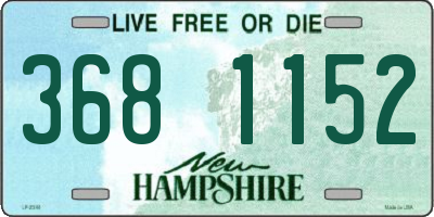 NH license plate 3681152