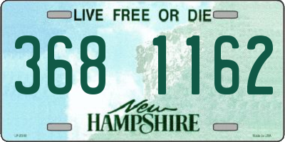NH license plate 3681162