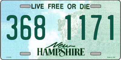 NH license plate 3681171