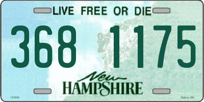 NH license plate 3681175