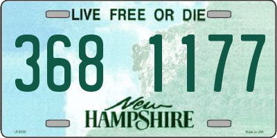 NH license plate 3681177