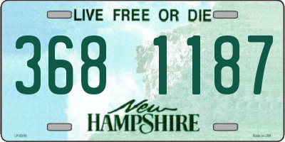 NH license plate 3681187