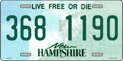 NH license plate 3681190