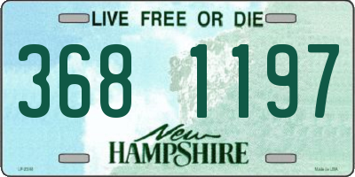 NH license plate 3681197