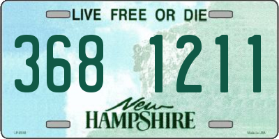 NH license plate 3681211