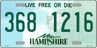 NH license plate 3681216