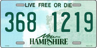 NH license plate 3681219