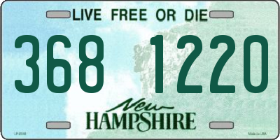 NH license plate 3681220