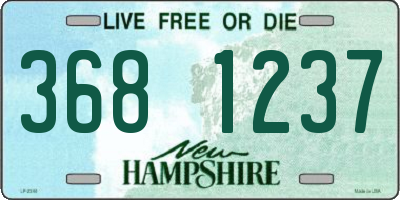 NH license plate 3681237