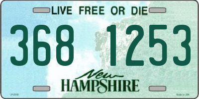 NH license plate 3681253