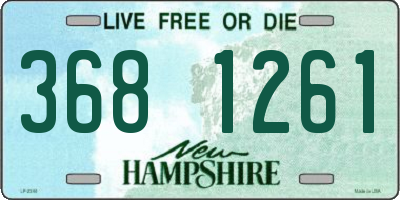 NH license plate 3681261