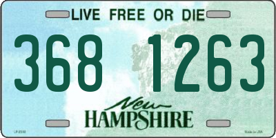 NH license plate 3681263
