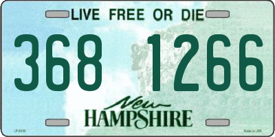 NH license plate 3681266