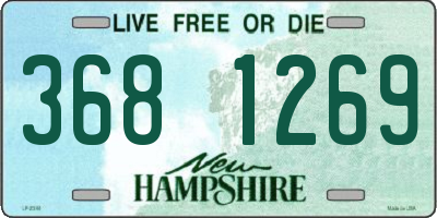 NH license plate 3681269