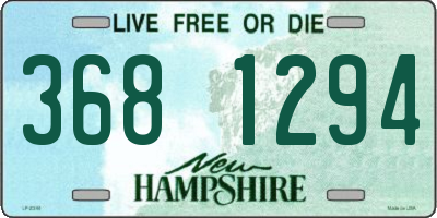 NH license plate 3681294